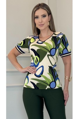 034264- Blusa Ramany Estampada Orgânica 